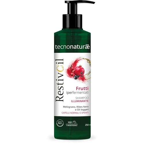 Restivoil Tecnonaturae - Champú iluminador para el cabello normal, frutas hiperfermentadas, aceites ligeros y biodegradables, 250 ml