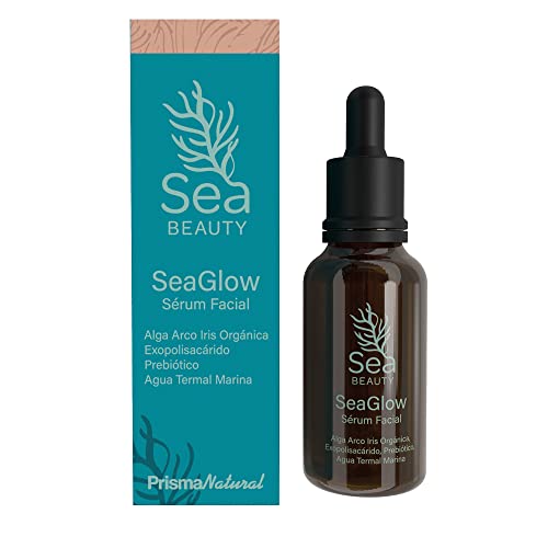 Prisma Natural Sea Beauty Sea Glow Serum Facial Hombre y Mujer para Cara, Cuello y Escote, Antiedad y Despigmentante con Antioxidantes 30 ml